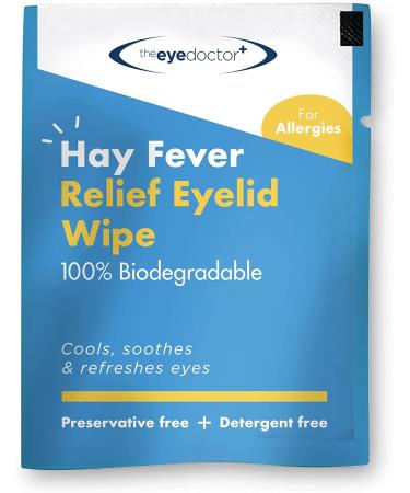 The Eye Doctor Hay Fever Relief Eyelid Wipes - 260x Single Use for Allergy & Hayfever - Cooling Soothing Relief - 260 Count - Buy Online on GoSupps.com