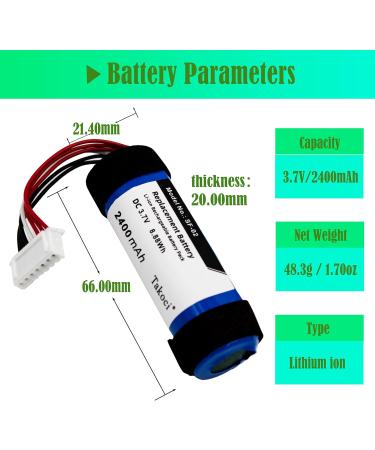 SRS-X2 Replacement Speaker Battery 9-885-197-08 | 3.7V 2400mAh | International Shipping Available - Buy Online on GoSupps.com