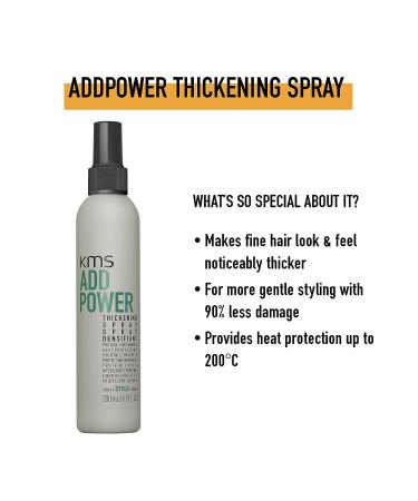 KMS ADDPOWER Thickening Spray Heat Protectant 6.76 fl. oz. - Volumizing & Heat Protection - Buy Online on GoSupps.com