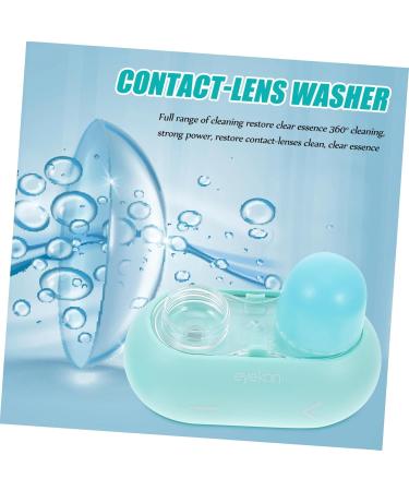 ABOOFAN Contact Lens Cleaning Container Set - Portable PVC Holder for Electrical Lenses - Cute Blue Travel Case (8x6x4cm) - Buy Online on GoSupps.com