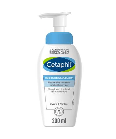 Cetaphil cleaning foam 200ml facial cleaning for normal dry sensitive skin cleans gently blemished skin removes the sebum and protects the skin barrier with glycerin and ceramides - Buy Online on GoSupps.com