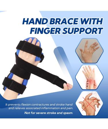 Resting Hand Splint Right & Left - Night Support for Carpal Tunnel Finger Contractures & Arthritis Recovery - Buy Online on GoSupps.com