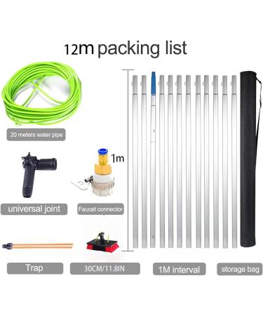 5m-12m Window Cleaning Telescopic Pole Water Fed Extendable Brush Suitable For Cleaner Conservatory Roof Photovoltaic Panel Cleaning Photovoltaic Panel Cleaning/window Clean 30cm Brush 12m Pole - Buy Online on GoSupps.com