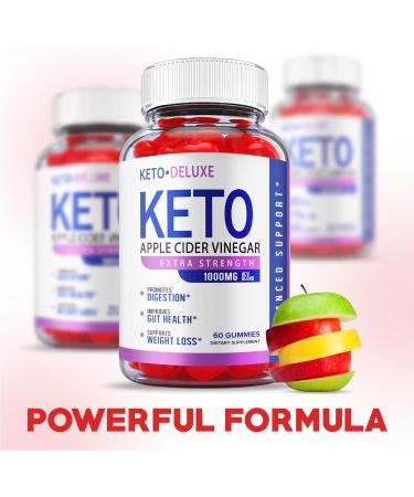 Keto ACV Deluxe Gummies - Vegan Formula for Weight Management - 60 Gummies - Buy Online on GoSupps.com
