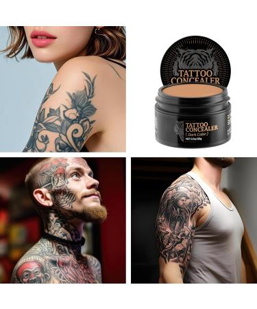 Waterproof Body Cover Up Skin Concealer Cream 1.38 Inches Long-Wear High Coverage with 20g Size Scar Blemish Concealer for Men Women Couples Family Natural Tone Dark - Buy Online on GoSupps.com