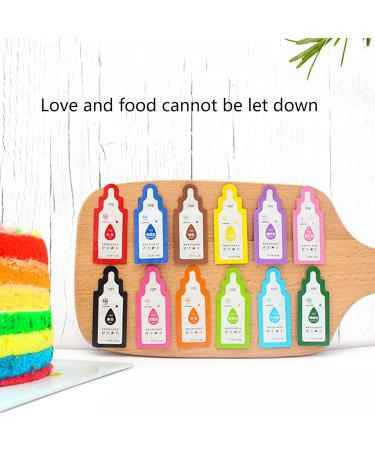 12 Color 2g Per Bag Oily Food Colouring Suitable for Cake Decoration Cream Desserts Biscuits Or Other DIY Crafts Oily Food Colouring - Buy Online on GoSupps.com