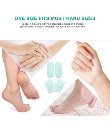 Beaupretty 4-Piece Gel Glove Boots & Spa Socks for Foot Care - Moisturizing Winter Socks for Dry Feet & Hands - Buy Online on GoSupps.com
