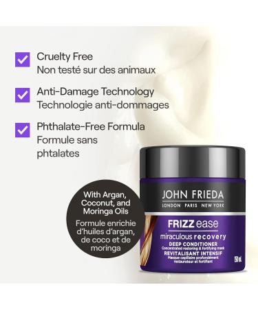 John Frieda Frizz Ease Miraculous Recovery Repairing Shampoo Conditioner & Leave in Conditioner for frizzy & damaged hair (3 Pack) - Buy Online on GoSupps.com