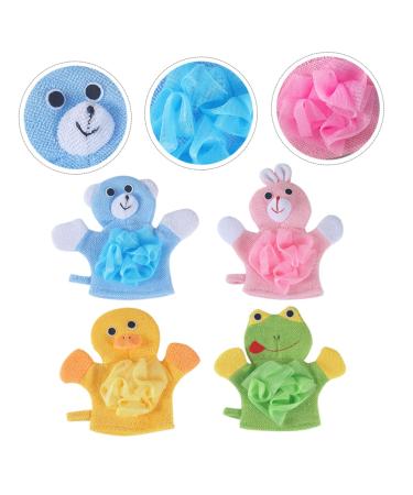 12 Pcs Cartoon Shower Gloves for Kids - Fun Bath Toys & Massage Mitts | Ipetboom Soft Bath Sponge Set - Buy Online on GoSupps.com