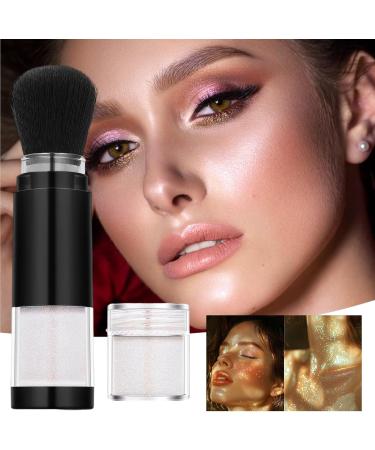 Glitter Face Powder for Women Long-Lasting Glitter Body Powder | Waterproof Shimmer Powder for Lips Cheeks and Eyes Long-Lasting Face Highlighter - Buy Online on GoSupps.com