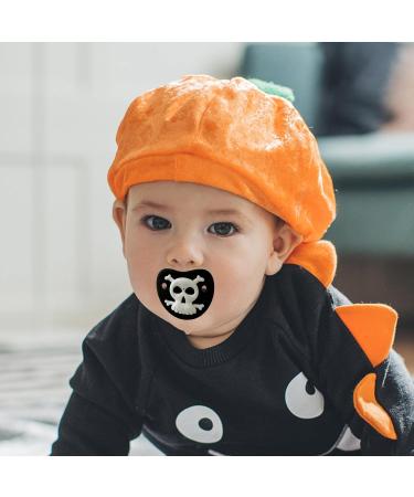 Bexdug Baby Pacifier - Funny Halloween Pumpkin Skull Vampire Teeth Soother for Babies | Perfect Halloween Decor - Buy Online on GoSupps.com