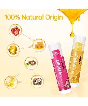 FONTOEN 24 Pieces Fruity Lip Balm Set 12 Flavors Moisturized and NonSticky for Very Dry Lips Lip Care Set for Men GirlsWomenBoys Honey Strawberry etc - Buy Online on GoSupps.com