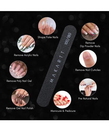 Makartt Ballerina Nails Set - 500 Clear False Nail Tips with Nail Glue for Acrylic Press On Nails - Full Cover Coffin Soak Off Tips and Nail File - Nails Art Kit for Women - Buy Online on GoSupps.com