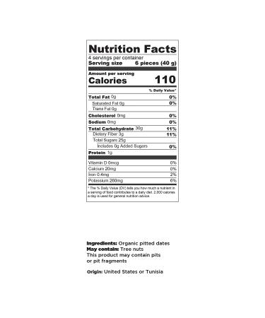 ELAN Organic Pitted Dates 52 Oz 8 Pack - Non-GMO, Vegan, Gluten-Free - Buy Online on GoSupps.com