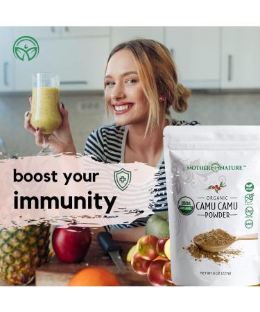 Organic Camu Camu Powder - 8 oz Bag | Natural Vitamin C Supplement for Immune Support | Vegan & Non-GMO - Buy Online on GoSupps.com