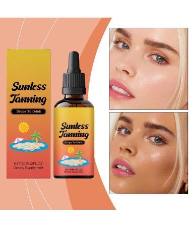 Sunless tanning drops to drink Drinking oral tanning drops Natural Senna Tannings Licorice Melanins Supplement Drinkable Self Tannings Drop Melanins Booster for body and - Buy Online on GoSupps.com