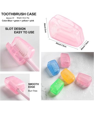 TIUXIU Travel Toothbrush Box Set - 4pcs Children s Toothbrush Cases & Protectors | Portable Green Travel Essentials - Buy Online on GoSupps.com