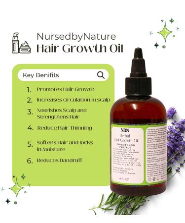 Hair Growth Oil - Herbal Formula with Rosemary Peppermint & Hibiscus | Potent Hair Regrowth Serum & Moisturizer | International Shipping Available - Buy Online on GoSupps.com