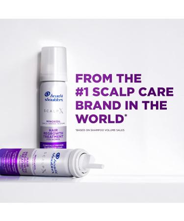 Head & Shoulders Scalp X 5% Minoxidil Hair Regrowth Treatment for Women - 6 Month Supply - Pack of 3 - Buy Online on GoSupps.com