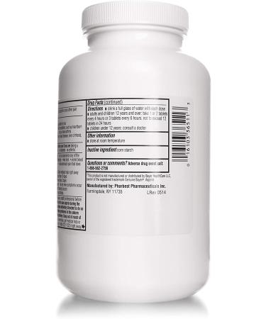 Aspirin 325mg Regular Strength | 1000 Count Uncoated Tablets - Buy Online on GoSupps.com
