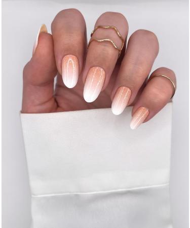 Fairy UV Nail Foils - Self-Adhesive Gel Wraps - 16 Glitter Baby Boomer Nail Strips for Easy Nail Art - Buy Online on GoSupps.com