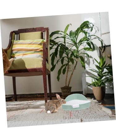 CIYODO Box Rabbit Toilet Plastic Pet Toilet Guinea Pig Toilet Bunny Cage Supply Small Pet Corner Toilet Rabbit Training Potty Hamster Potty Trainer Rabbit Potty Cage Bunny Toilet 25X20X10CM Green - Buy Online on GoSupps.com