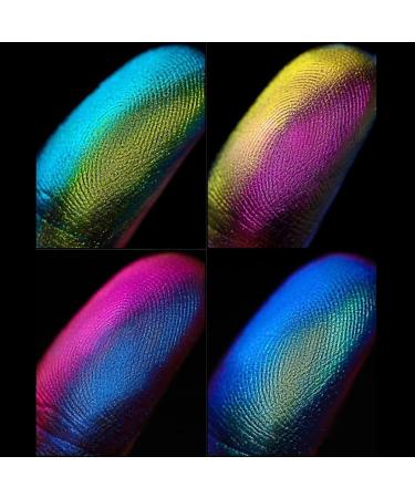 Optical Chameleon Glitter Shimmer Eyeshadow 9 Colors Pigment Diamond Shine Eyeshadow Professional Eyes Makeup Party Cosmetic (Color : #7) - Buy Online on GoSupps.com