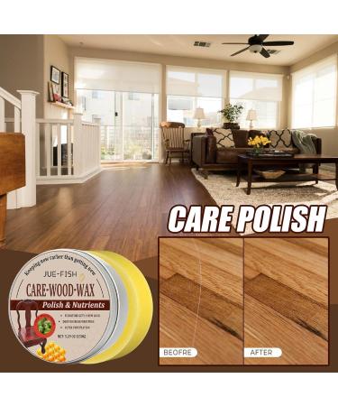 Furniture Wax | Healthy Safe Environmental Wood Cleaner - Wood Cleaner for Floor Tables Chairs Cabinets Restore Shiny Finish Bees Waxing Furniture Polish with Protective 150g+sponge - Buy Online on GoSupps.com