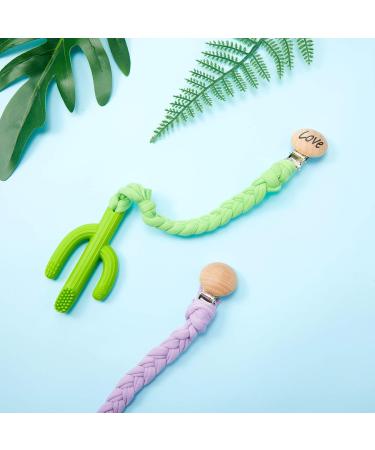 20 Pieces Natural Beech Wood Pacifier Clips - DIY Baby Teething Toys & Secure Holders for Pacifiers - International Shipping Available - Buy Online on GoSupps.com