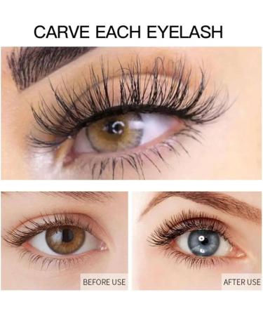 4d Silk Fiber Eyelashes Lengthening Mascara Waterproof Lash Fast Dry Long Lasting Faux Growth Eyelash Lengthens Mascara Black - Buy Online on GoSupps.com