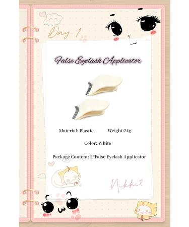 False Eyelash Applicator Suitable for Wearing Eyelashes and Lengthening Eyelashes Easy to Use Eyelash Tweezers Beginners Daily Use Eyelash Eye Makeup Tools (2 Pieces) - Buy Online on GoSupps.com