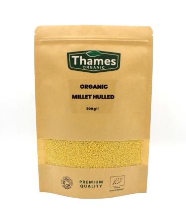 Organic Millet Hulled 500g - Delicious Grain Certified Organic Raw GMO Free Whole Grain Vegan High Fibre - Thames Organic 500 g (Pack of 1) - Buy Online on GoSupps.com