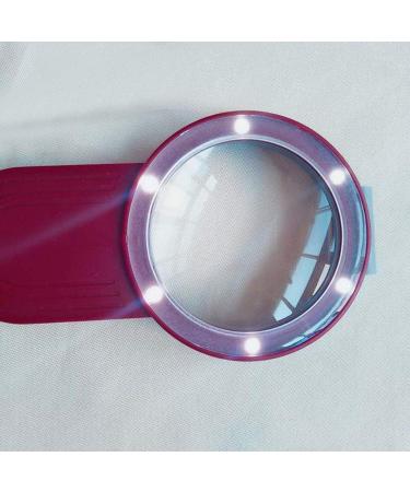Folding Portable Illuminated Glass Rechargeable Desktop Hands Free with Bracket 3 HD Lens 10X 20X 30X Reading Magnifier Good Times - Buy Online on GoSupps.com