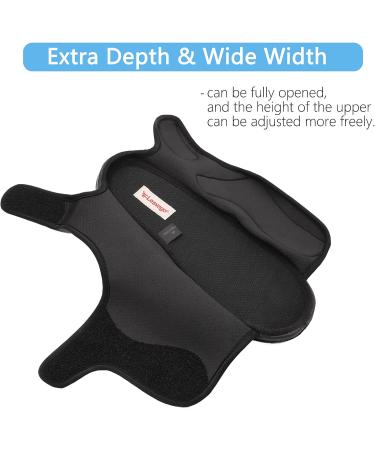 MEJORMEN Women's Diabetic Slippers - Extra Wide Width, Adjustable Strap, Open Toe Walking Shoes - Ideal for Diabetic, Edema, Swollen Feet, Plantar Fasciitis, Elderly - Size 8, Black - Buy Online on GoSupps.com
