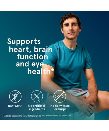 Puori Omega 3 Fish Oil Supplement - Ultra Pure & Burpless Wild Caught Fish Oil with 2000mg Omega 3 Fatty Acids 1250mg EPA & 500mg DHA Supports Heart Brain & Eye Health - IFOS Certified - 120 Softgels 120 Count (Pack of 1) - Buy Online on GoSupps.com