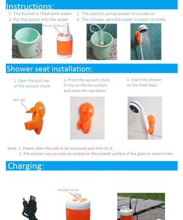 Iron Hammer Portable Rechargeable Camp Shower with Water Valve - Ideal for Camping, Pet Grooming - Buy Online on GoSupps.com