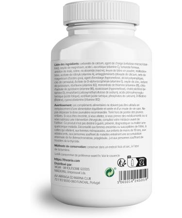 Theonia Multivitamin with 13 Essential Ingredients - Strengthens Immune System Prevents Vitamin Deficiencies and Boosts Energy Levels - For Men & Women - 60 Capsules - Buy Online on GoSupps.com