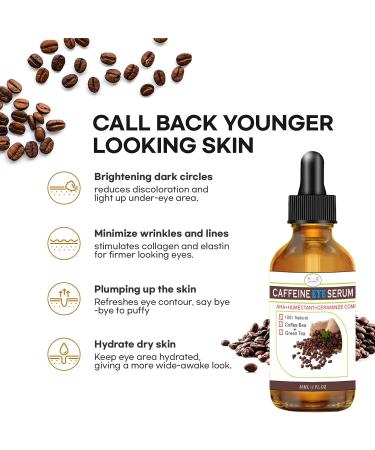 Caffeine Eye Serum Firming Under Eye Serum Lifting Serum for Puffy & Dark Eyes Reduces Puffiness Dark Circles Bags Under Eyes Anti Aging Eye Cream - Buy Online on GoSupps.com