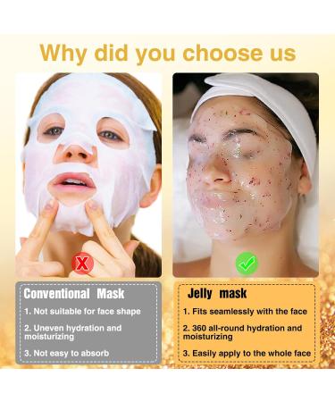 Buy Professional Rose Jelly Masks for Facials | Bulk Jelly Mask Powder for Natural Skin Care - GOLD - Buy Online on GoSupps.com