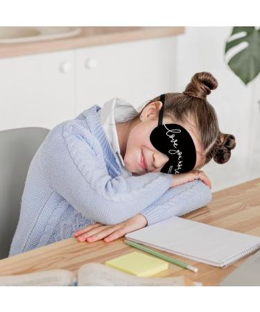 Love You More XOXO Silk Eye Mask Adjustable Blindfold for Sleep & Travel | Perfect Gift for Couples - Buy Online on GoSupps.com