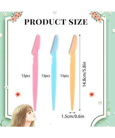 39-Piece Eyebrow Razor Kit with Protective Cover | Safety Net Dermaplaning Tool for Women & Men | Face Hair Remover & Exfoliating Razor Ideal for Flawless Makeup - Buy Online on GoSupps.com