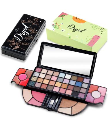 Color Nymph All In One Makeup Sets for Teens Women Portable Travel Office Makeup Kit Gift for Girls with 36-Colors Eyeshadows Facial Blusher Lip Gloss Pressed Powder Mascara Brushes Mirror Black-2