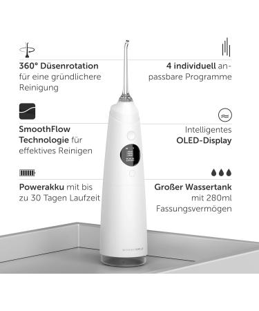 Wondersmile Mouth Shower Pro - Smoothflow Technology 4 Modes Interdental Cleaner & All White Oral Care Savings Set - Optimal Tooth & Gum Care - Buy Online on GoSupps.com