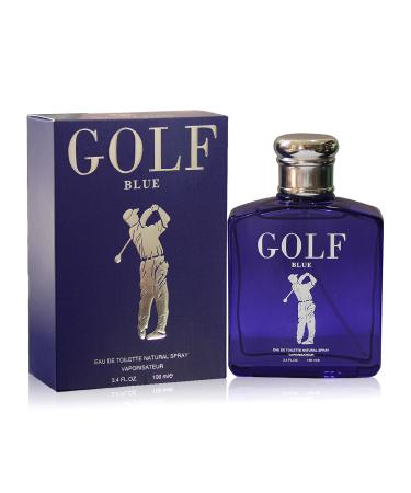 Golf Blue Men's Cologne Bold & Sophisticated Scent With Citrus Spice And Woody Notes Long Lasting Fragrance For All Occasions Golf blue 3.4 Fl Oz (Pack of 1)