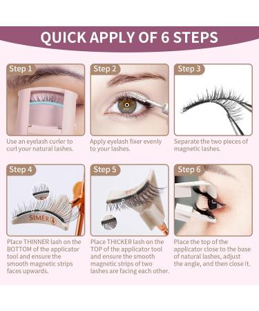 Magnetic Eyelashes - 4D C Curl Wispy Mink Lashes | Natural Look No Glue Needed | Upgrade Fairy Lashes for Beautiful Eyes - Buy Online on GoSupps.com