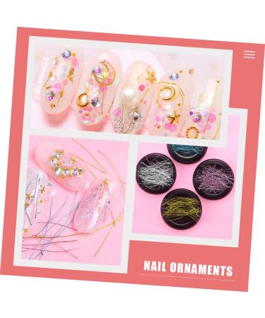 POPETPOP Manicure Wire 16 Boxes Nail Metal Threads Manicure Metal Threads Nail Ornaments Manicure Ornaments Nail Threads Nail Striping Tape Nail Metal Wire Adhesive Tape Charm Alloy - Buy Online on GoSupps.com