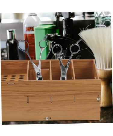 Storage Box for Hairdressing Tools Wooden Holder for Hairdressing Tool Storage Box Hair Cutting Tool Holder Comb Hairdressing Hairdressing Tool Holder As Shown  - Buy Online on GoSupps.com