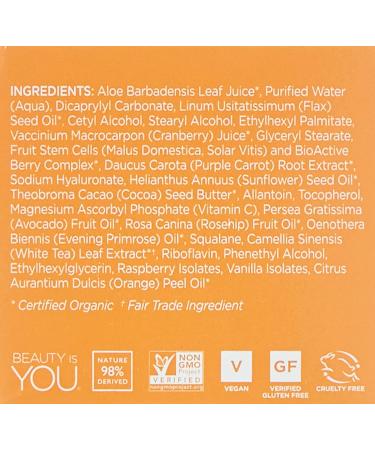 Andalou Naturals Purple Carrot + C Luminous Night Cream 1.7 oz - Brightening Skin Treatment - Buy Online on GoSupps.com