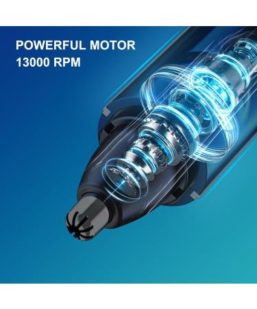 2024 Professional Nose Hair Trimmer for Men & Women - Painless Waterproof & USB Rechargeable - All-in-One Facial & Eyebrow Grooming (Blue - Buy Online on GoSupps.com