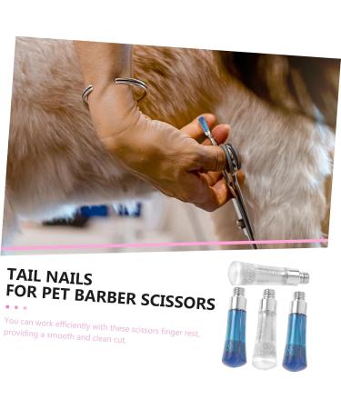 Minkissy 4-Piece Decorative Hair & Nail Scissors Set | Pet Grooming Accessories & Thumb Rings - Buy Online on GoSupps.com